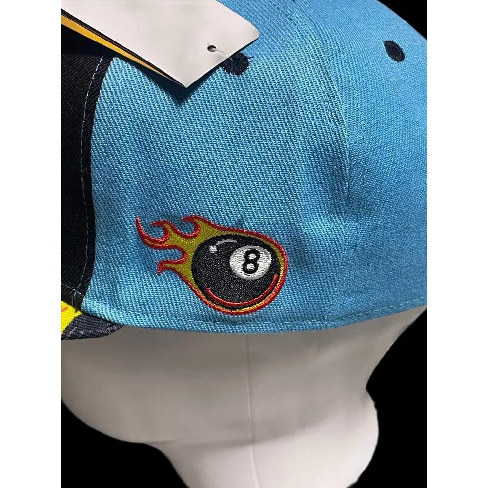 New Headgear Classics Martian 1992 Wazzup Blue and Black Retro Fitted Cap 7 1/8